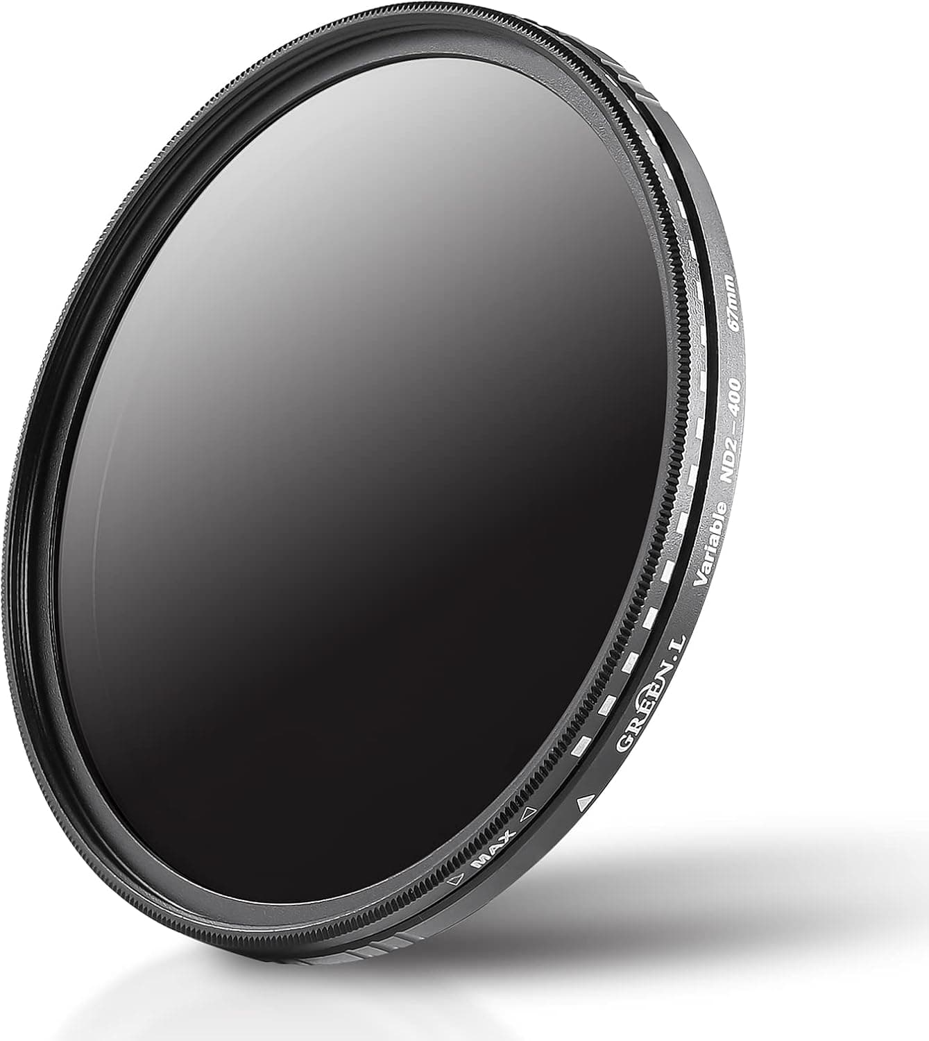 62mm Variable ND Filter, GREEN.L Ultra Slim ND2 to ND400 (1-9 Stops) Adjustable Neutral Density Filter for Camera Lens, with Filter Pouch
