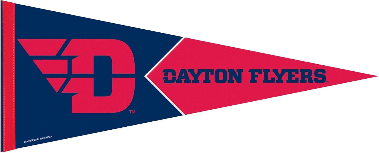 WINAV NCAA Dayton Flyers Premium Pennant, 12 x 30, Team Color