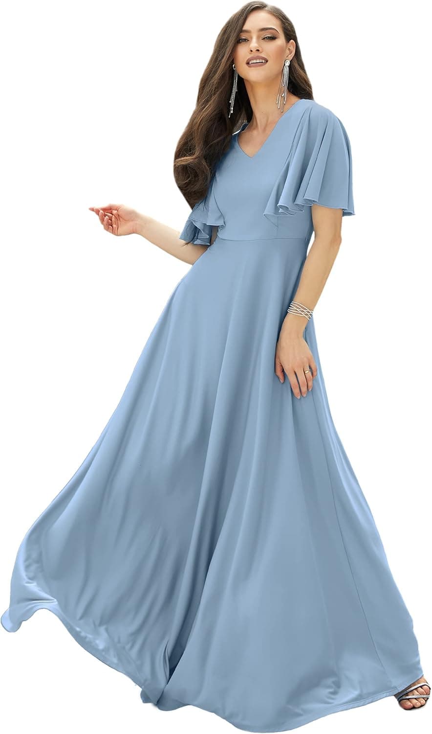 KOH KOH Womens Long Elegant Bridesmaid Evening Cocktail Modest Maxi Dress
