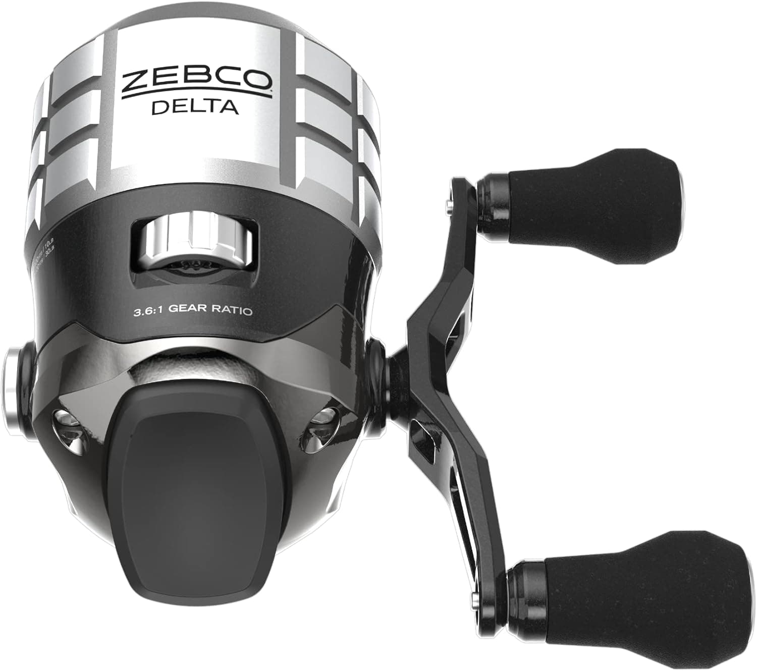 Zebco Delta Spincast Fishing Reel, Instant Anti-Reverse Clutch, All-Metal Gears, Changeable Right- or Left-Hand Retrieve