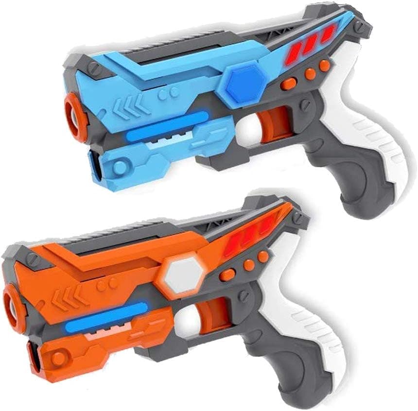WenToyce 2 Pack Infrared Laser Tag Gun Set, Infrared Blaster Set for Kids Adults, Multiplayer Mode, Infrared 0.9mw, Family Part Entertainment