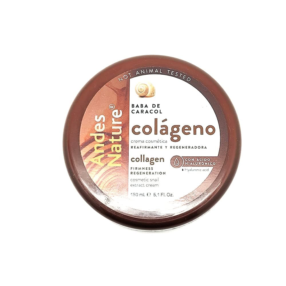 Andes Nature Snail Cream Crema De Caracol Para La Piel 5.1 OZ