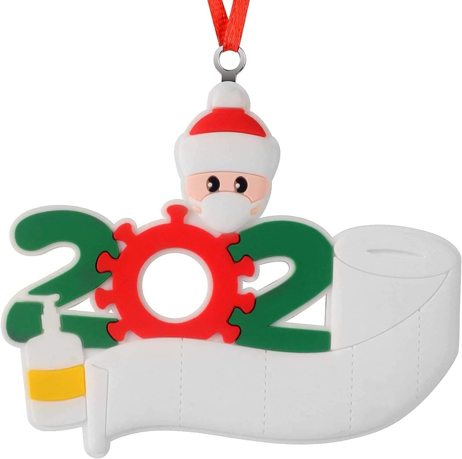 Christmas Ornaments Hanging Pendant:1Pack 2020 Quarantine Survivor Family Members Personalized1-7 Our Family Member Together Commemorative Customized Christmas Decorating Gift(Single Person)