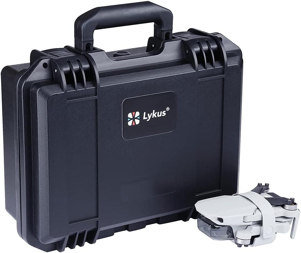 Lykus Titan MM200 Waterproof Hard Case for DJI Mini 2 SE/DJI Mini 2 Mavic Mini 2 SE/Mavic Mini 2 Fly More Combo, Compact and Light [CASE ONLY]