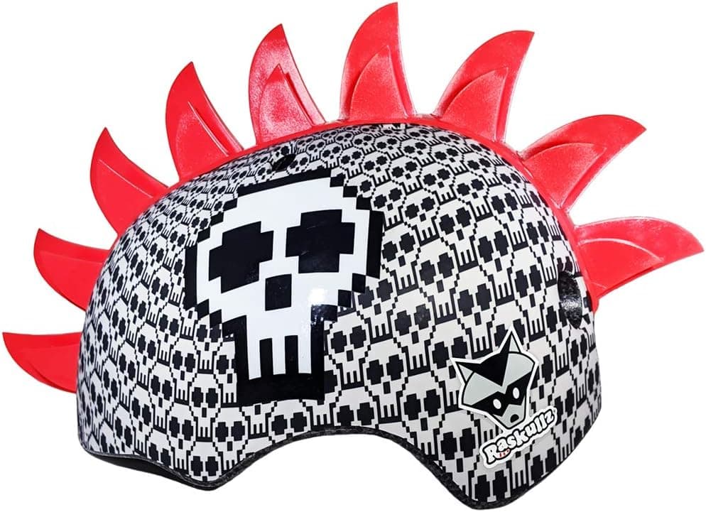 UPD Kids Bike Helmets Ages 3-5 | 5-8 | Bell Raskullz Mohawk Bone Block Skulls and Pink Love Bug Ladybug