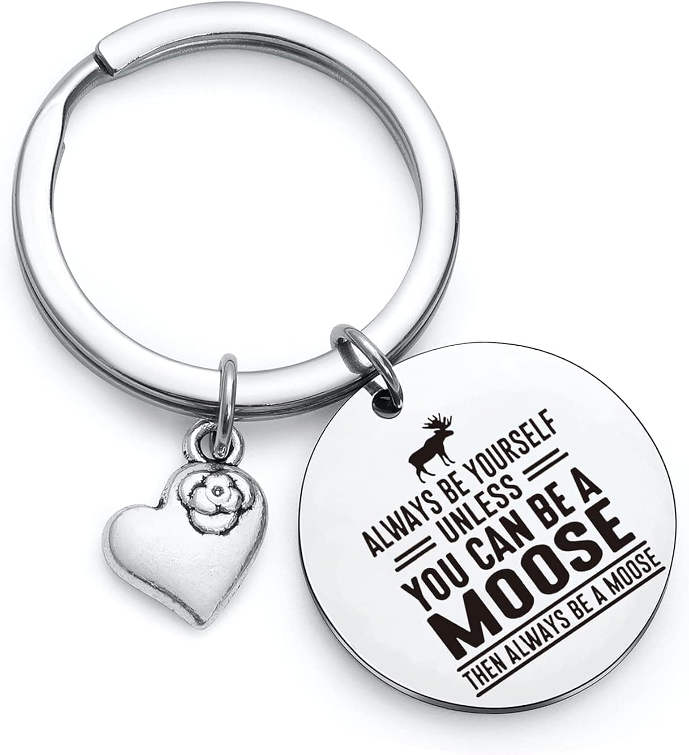 Nothers Moose Lover Jewelry Inspirational Gift Best Friend Gift Sister Gift Daughter Keychain