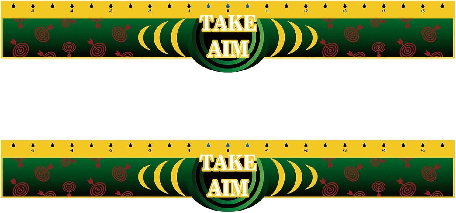 Dart Throw Line 2 Pieces Toe Line Floor Marker Dart Accessories for Dart Players Lovers Party Game, 23.4 x 3.7 Inches