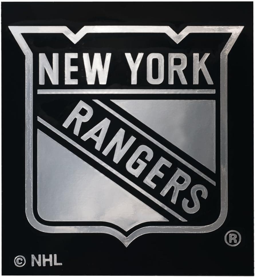 Rico NHL Rangers - NY Window Graphic Sticker, 9" x 5" x 0.2", Team Logo