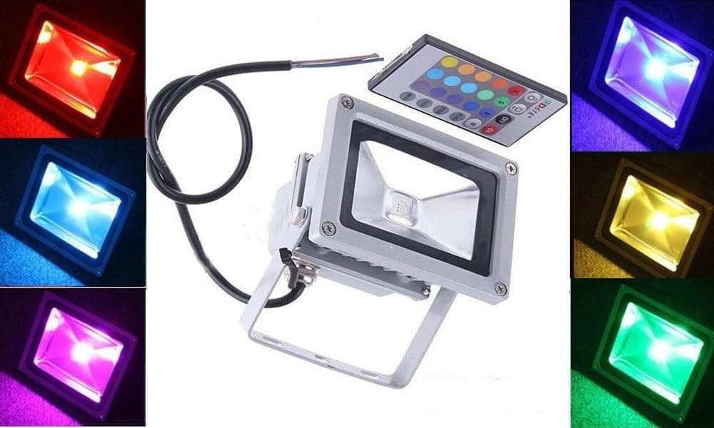 Worthtrust 30w RGB Led Floodlight Flood Light 16colors Changing Waterproof Outdoor Spotlight Lighting with Remote Control USA Seller