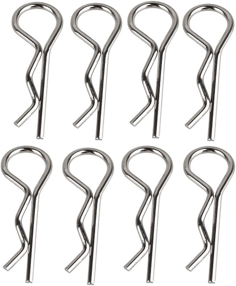 Hosim 50pcs Durable Stainless RC Car Shell Body Clip Pins, 0.8mm Universal Replacement Pins for 1/12 1/16 1/18 1/24 Scale RC Vehicles 9112 9122 9123 RC Cars