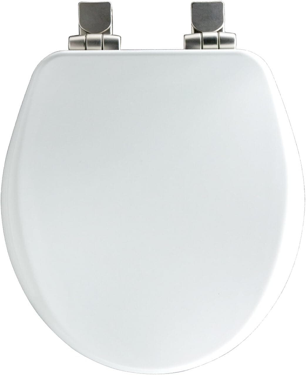Church 8170NISL 000 Wood Round Slow-Close Toilet Seat, White