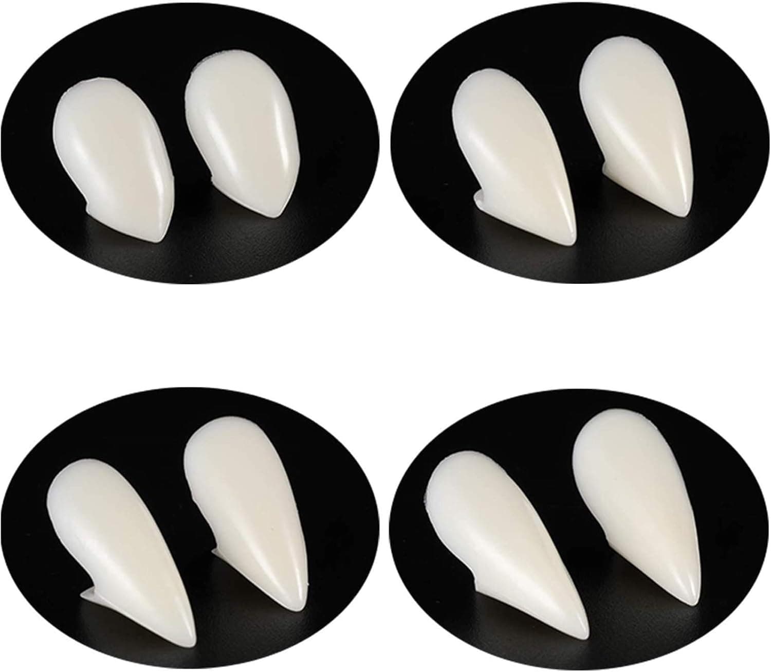 Nyicey Vampire Teeth Fangs Horror False Teeth Fake Denture for Cosplay Party Props Halloween Party Fangs Favors