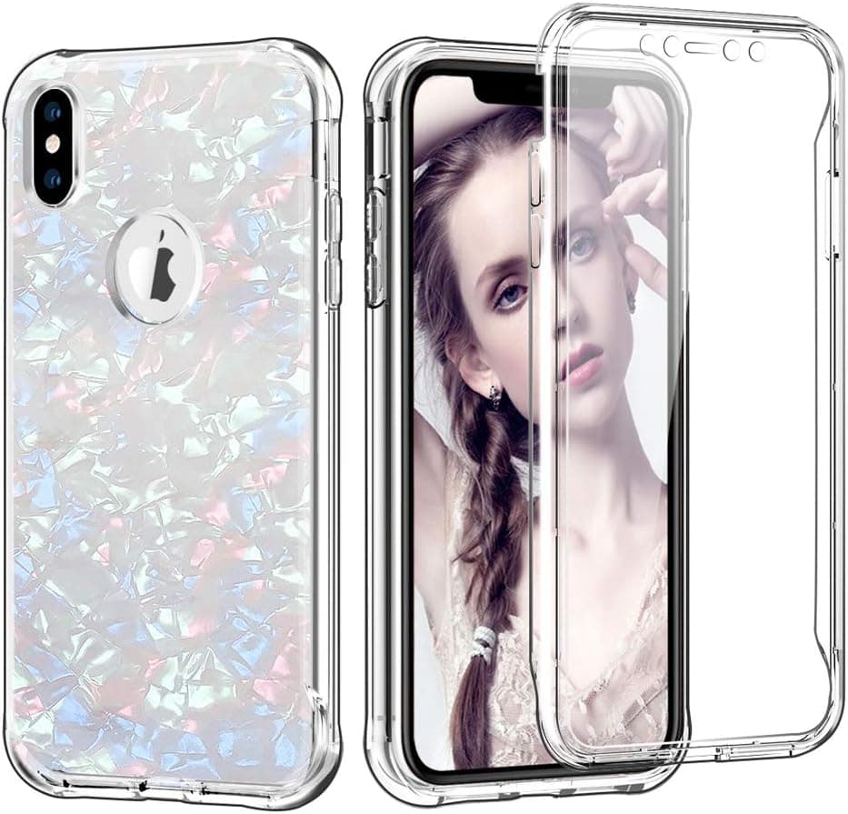 YXY·CF iPhone XR Case - Built-in Screen Protector Protective Case - for Apple iPhone XR 6.1 inch