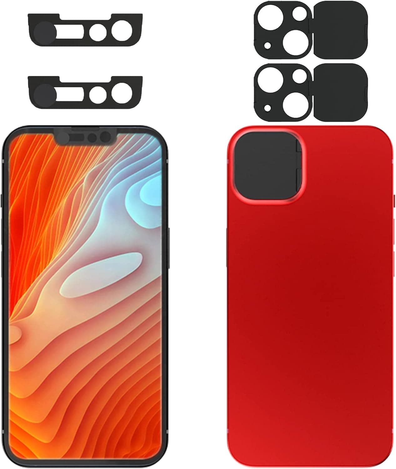 EYSOFT Privacy Cover Compatible for 13 /iPhone 13 Mini with iPhone 13 Front Camera Cover,Protect Privacy and Security But Not Affect Facial Recognitionty But Not Affect Facial Recognition（2Pack）