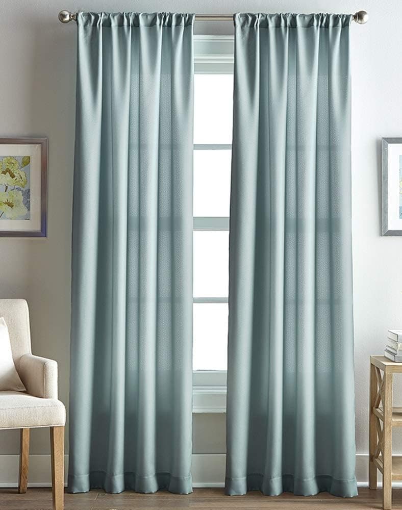 CHF Fiona Panel Pair, 84", Seafoam