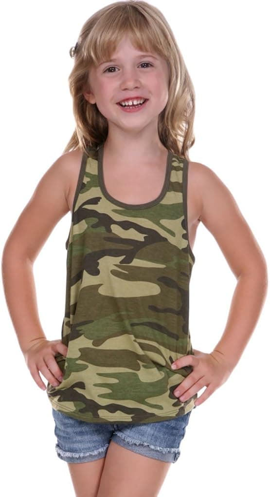Kavio! Little Girls 3-6X Camouflage Racer Back Tank