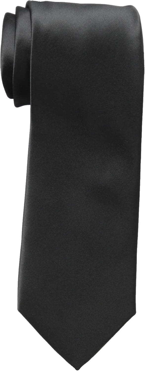 Haggar Men's Tall Washable Satin Solid Tie