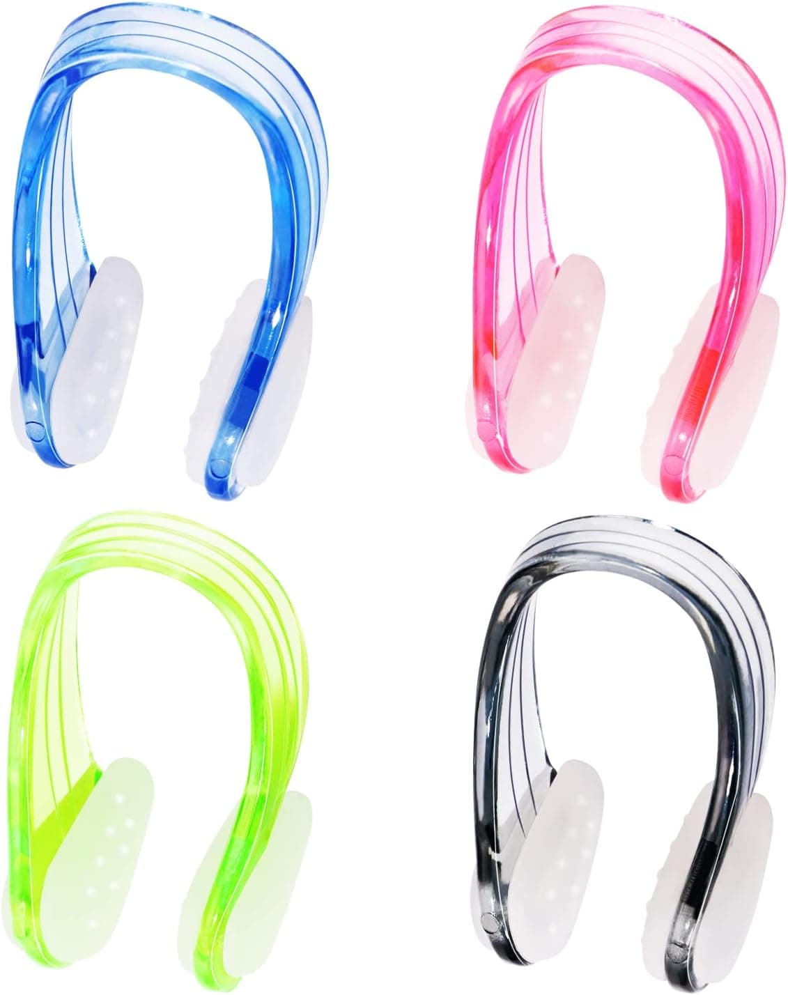 PENTA ANGEL Swimming Nose Clip 4Pcs Unisex Waterproof Silicone Swim Training Nose Plug Protector for Teens Adults