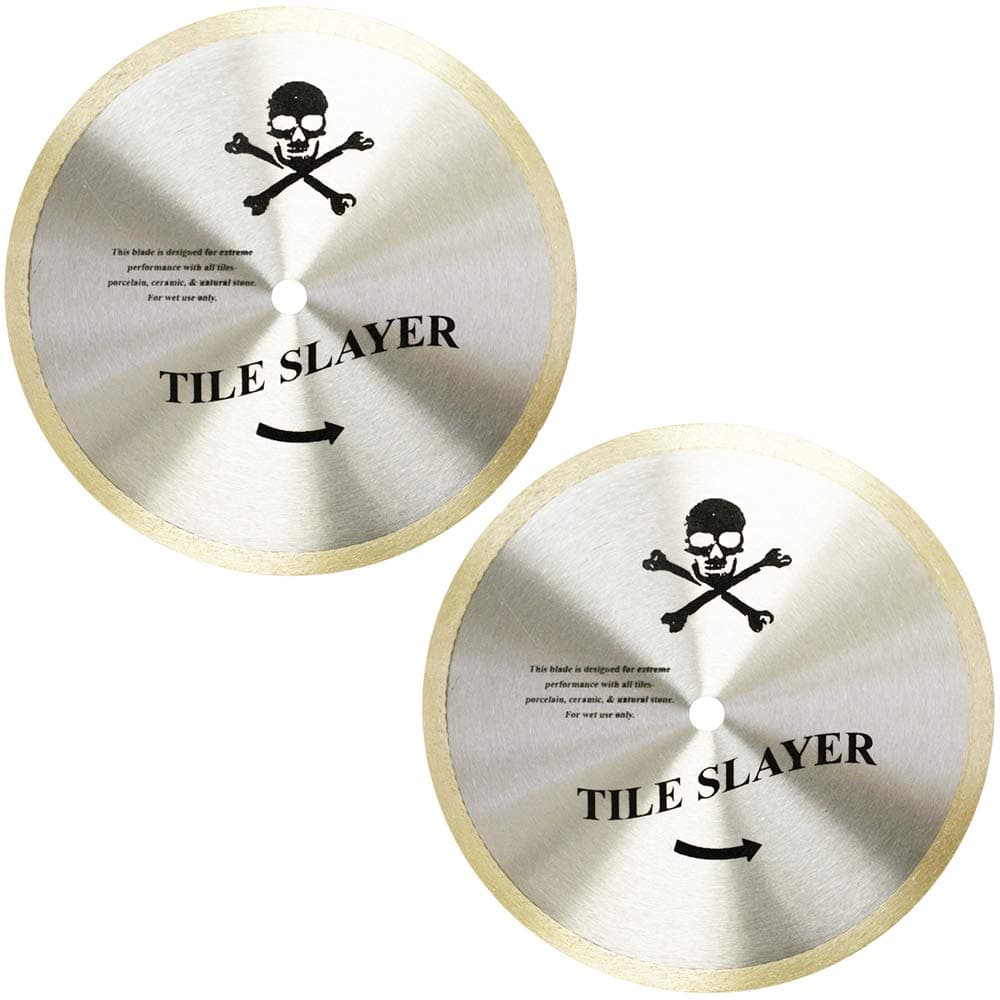 Tile Slayer Supreme Wet Tile Blade - 10 Inch Bundle - 2 Blades