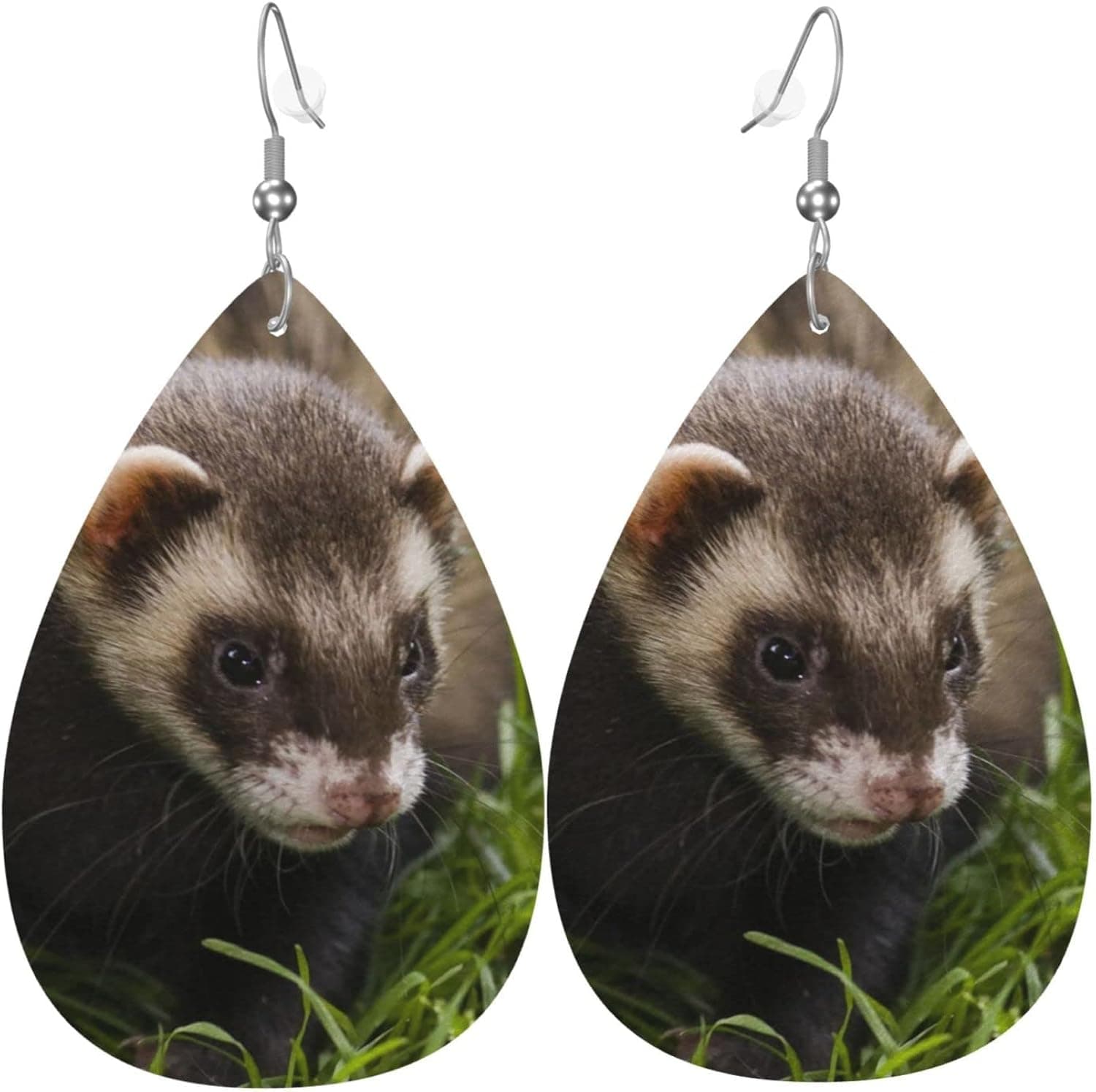 American Cities Bakersfield California Faux Leather Dangle Drop Earrings Unique Earrings for Women Girls Statement Jewelry Gift Accessories