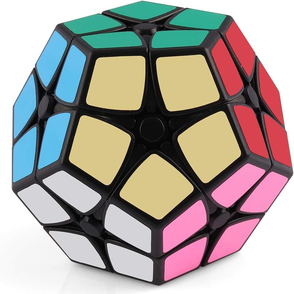 D-FantiX Shengshou 2x2 Megaminx Speed Cube Kilominx Dodecahedron Puzzle Cubes Black