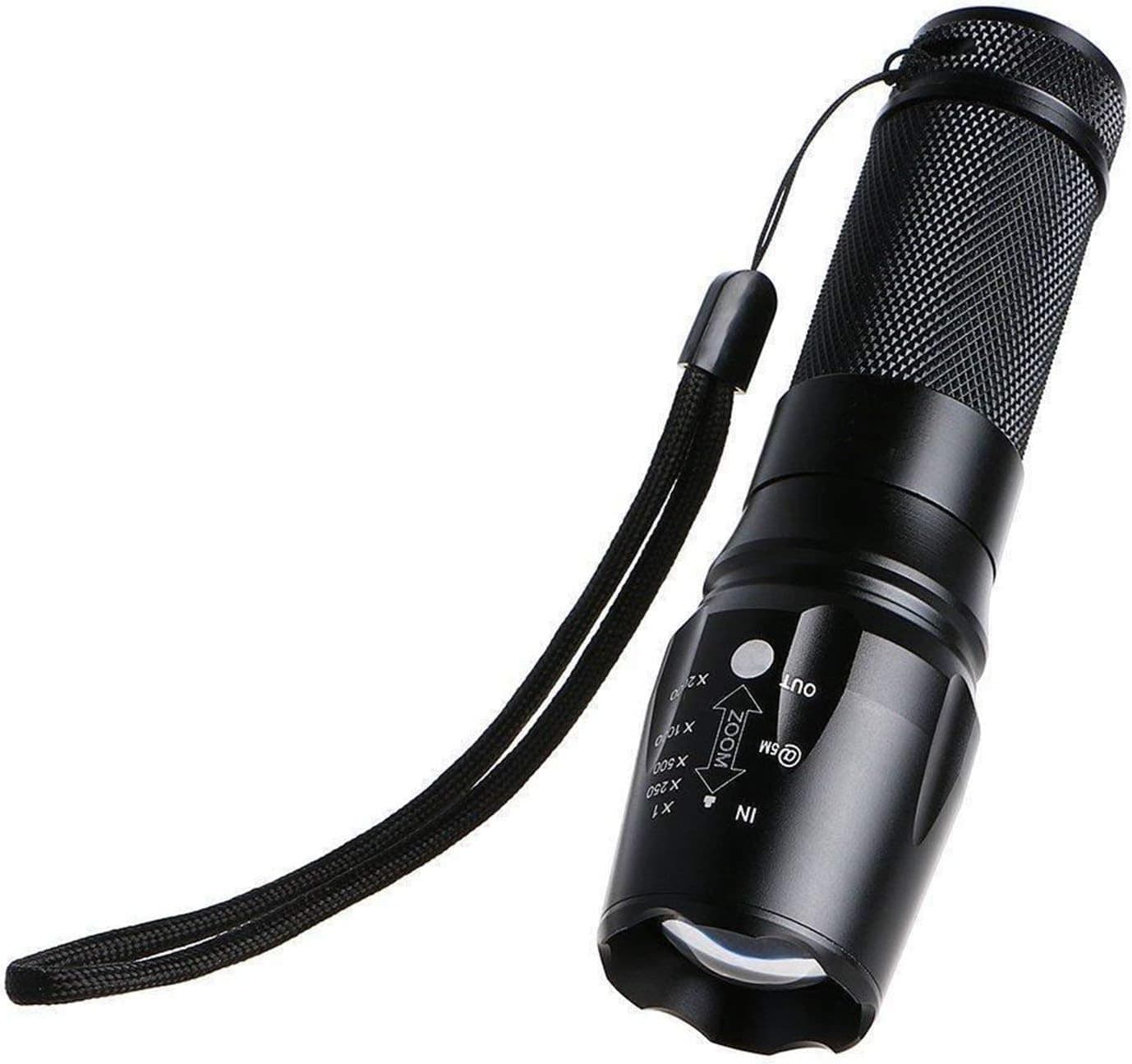 BESTSUN Flashlights 5 Modes Super Powerful LED Bright 2000 Lumens Adjustable Focus Flashlight Torch Lamp Torch (Flashlight+Batteries+Charger)