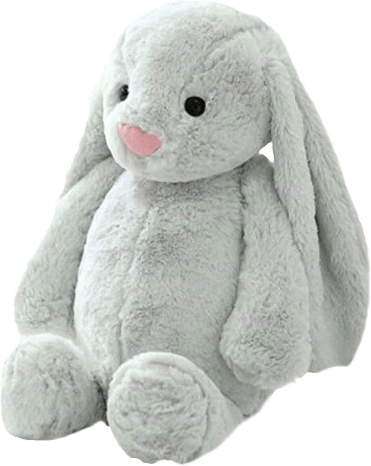 LuxAsYou Cute Stuffed Animal Plush Toy,Soft Plushies Dinosaur Toy,Stuffed Animals for Baby Birthday Gift,Present for Kids, Babies (Bunny Grey)