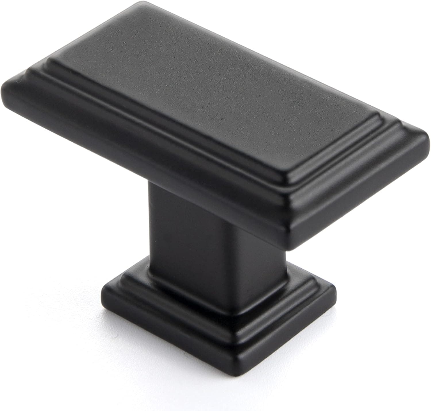 Ravinte Black Cabinet Knobs 30 Pack Knobs for Cabinets and Drawers Rectangular Kitchen Cabinet Knobs Drawer Pulls and Knobs Matte Black Closet Door Knobs