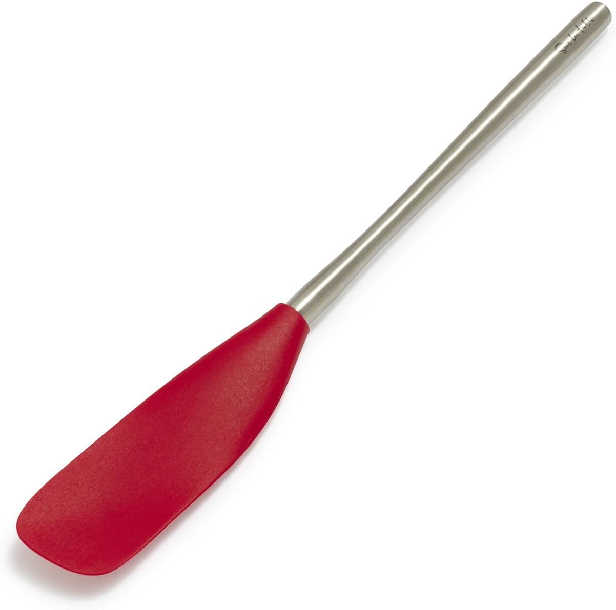 Sur La Table Flex-Core Jar Scraper with Stainless Steel Handle, Red