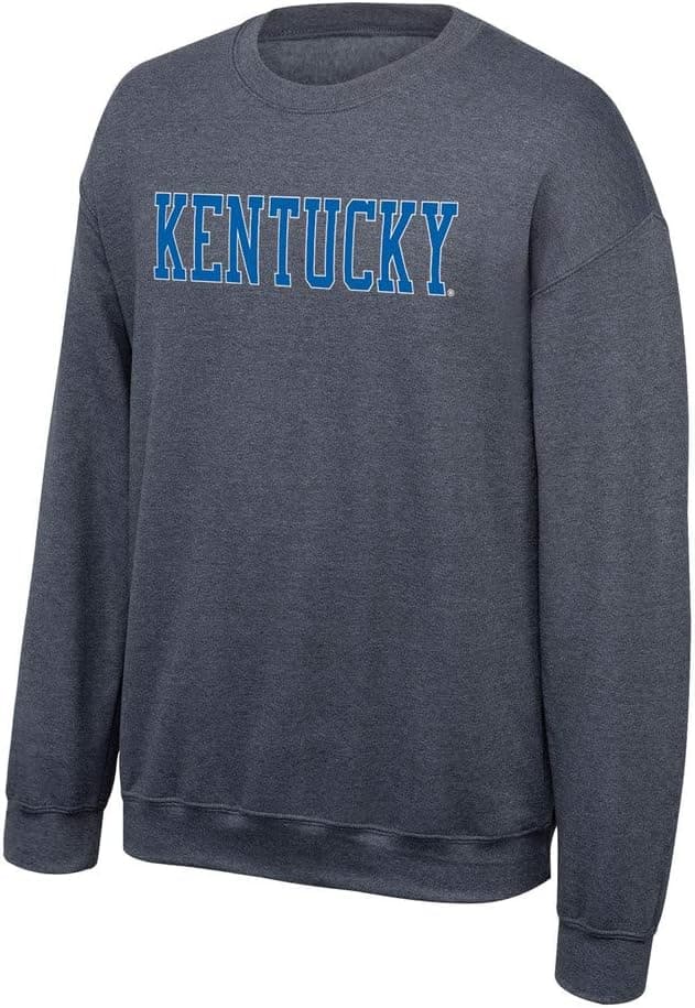 Elite Fan Shop Kentucky Wildcats Crewneck Sweatshirt Charcoal Bold