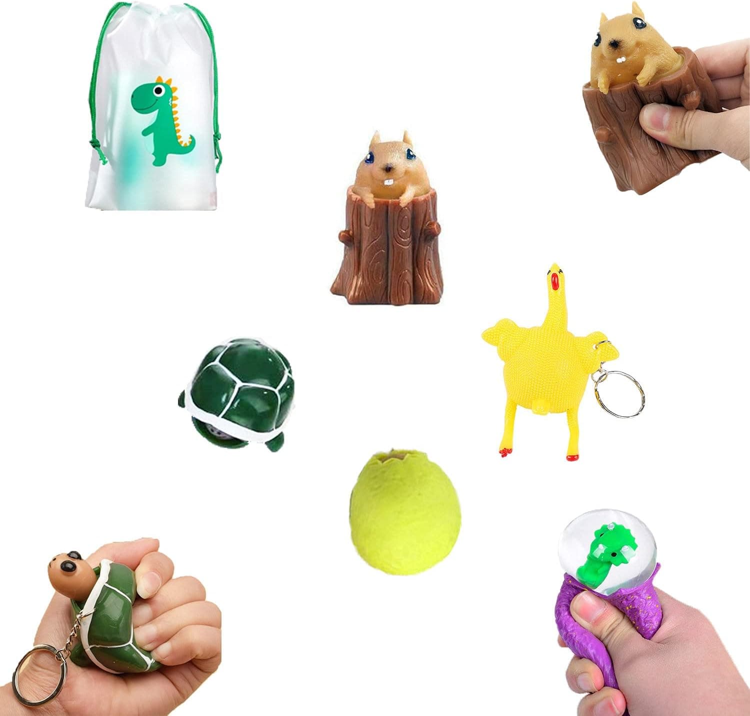 Squishy Animal Fidget 4 Pack