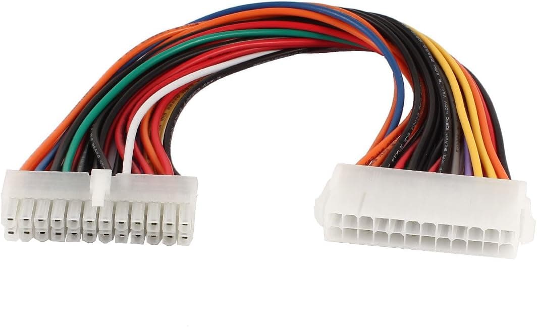 uxcell ATX 24 Pin Male to 24 Pin Female Internal PC PSU Power Extension Cable