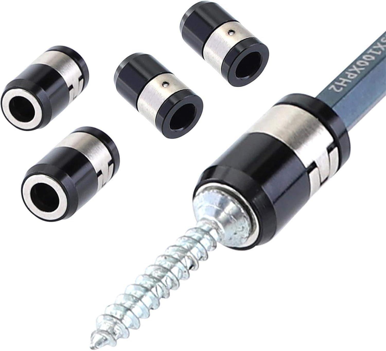 HAPO 3/4 PCS Universal 21mm Removable Magnetizer Ring Magnetic Steel Screwdriver Bit (4)