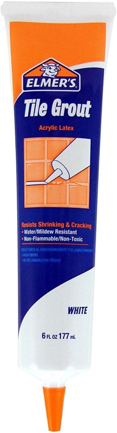 Elmer's E873 6 Pack 6 oz. Tile Grout Plastic Tube, White