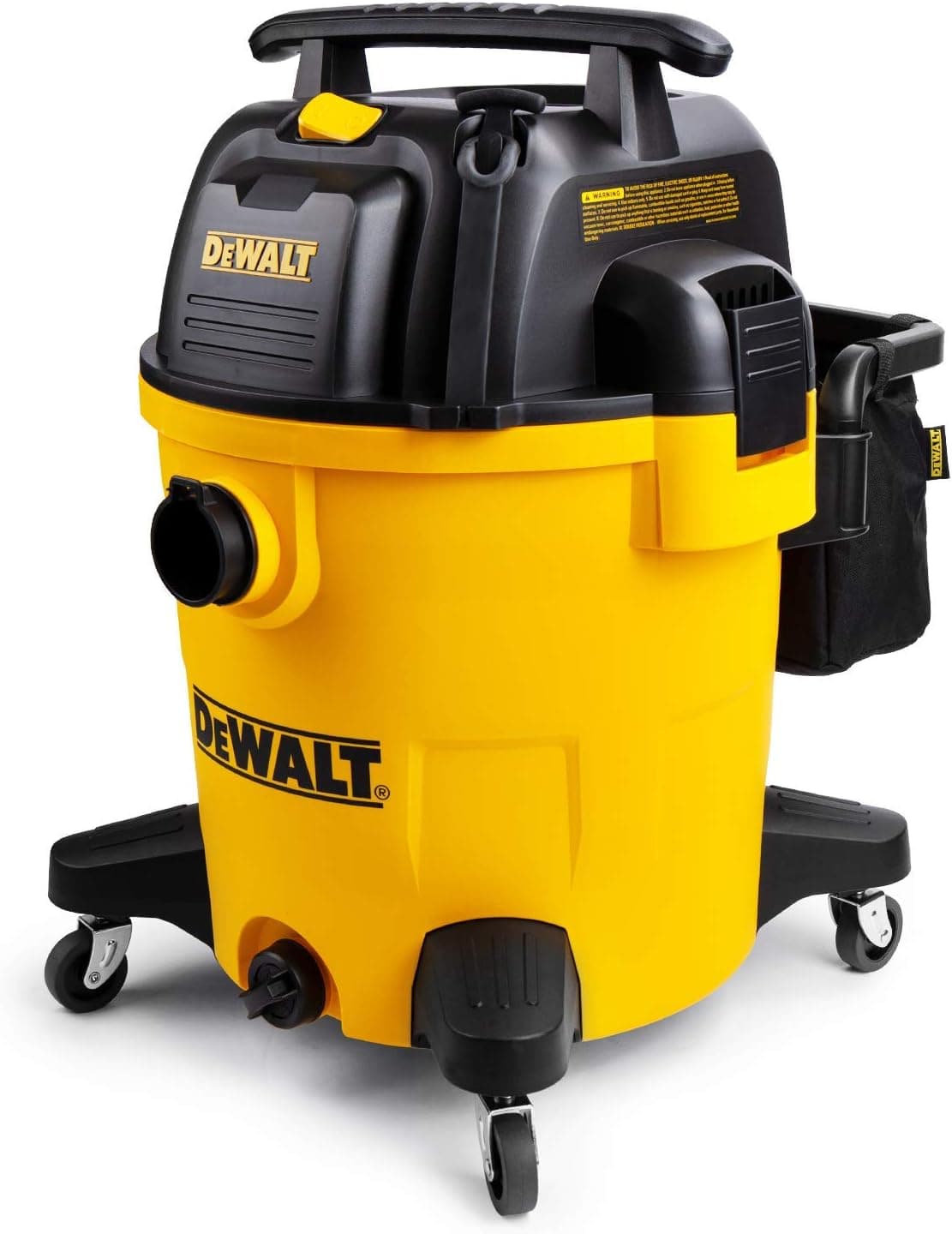 DeWALT 12 gallon Poly Wet/Dry Vac,Yellow,DXV12P (Renewed)