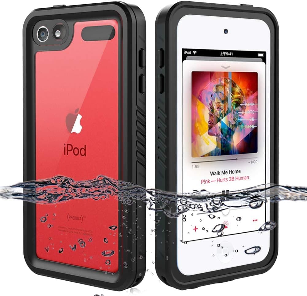 iPod Touch 7 Case, iPod Touch 6 Case, iPod Touch 5 Case, OWKEY Full Body Waterproof Case Rugged Protection, Shock Dirt Snow Proof Protective Cover for iPod Touch 7th/6th/5th Generation