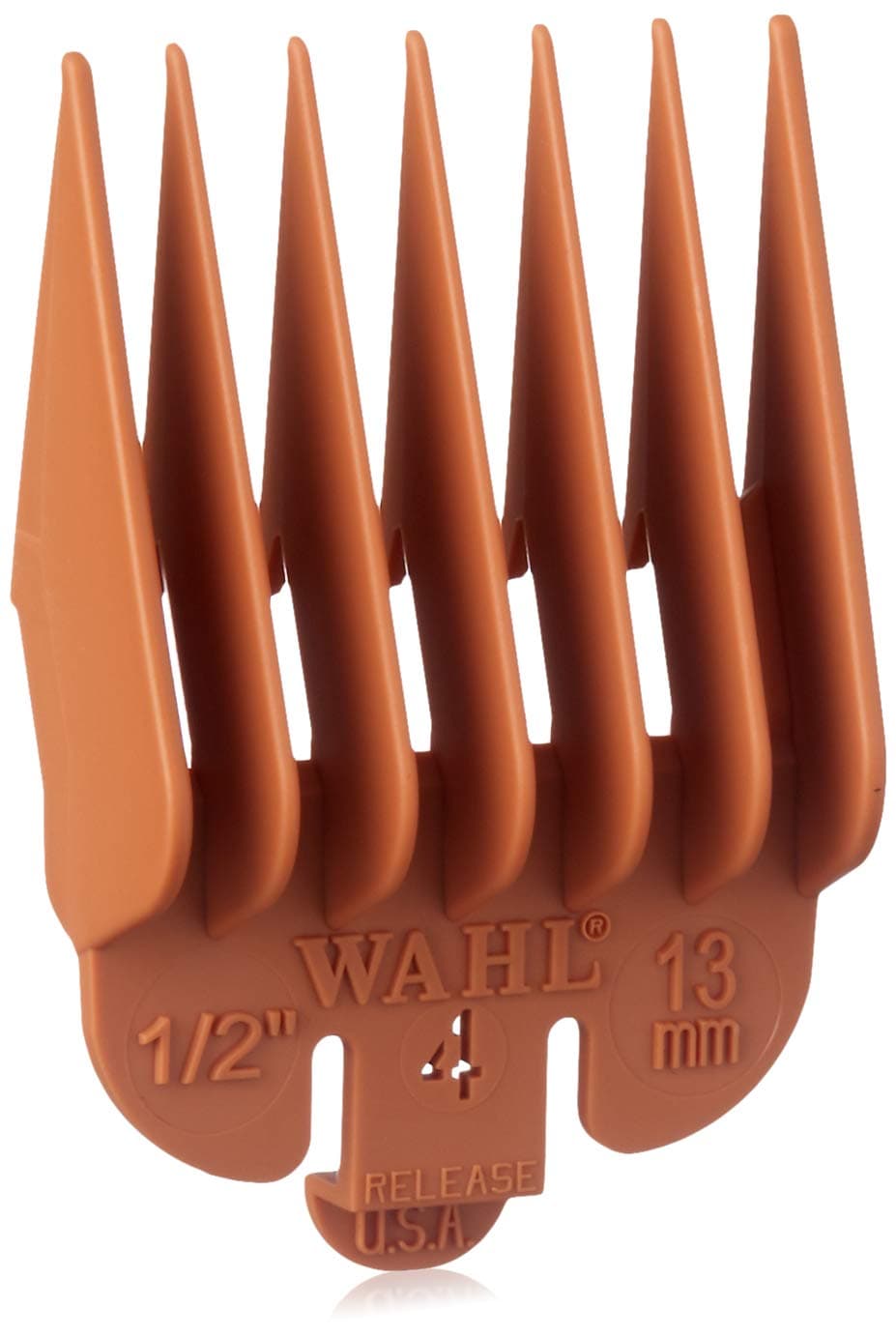 Wahl Professional #4 Color Coded Guide Comb Attachment 1/2" (13 mm) - 3144-1003 - Great for Professional Stylists and Barbers - Orange