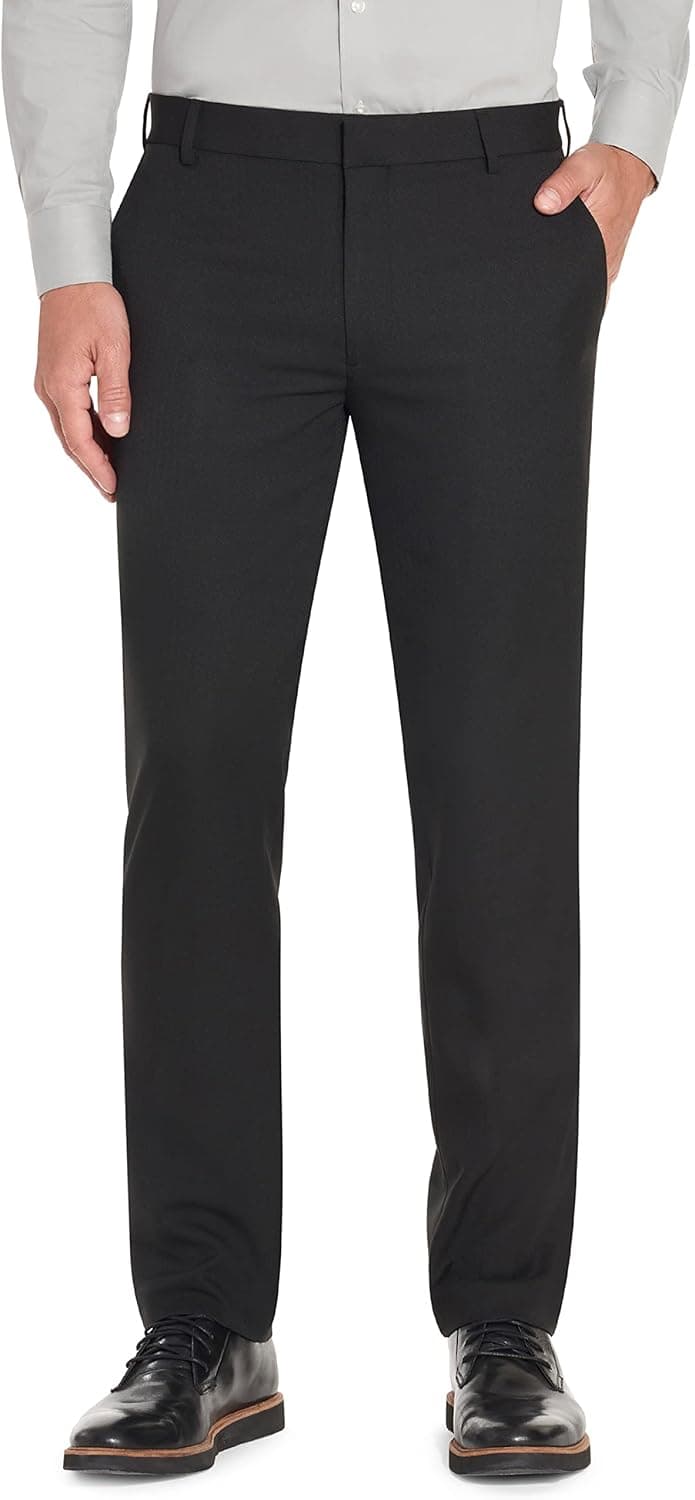 Van Heusen Men's Slim Fit Stretch Flat Front Traveler Pant
