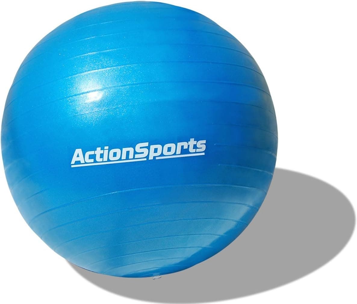 Action Sports Anti-burst Exercise Stability Ball with Pump (Blue (50 cm))
