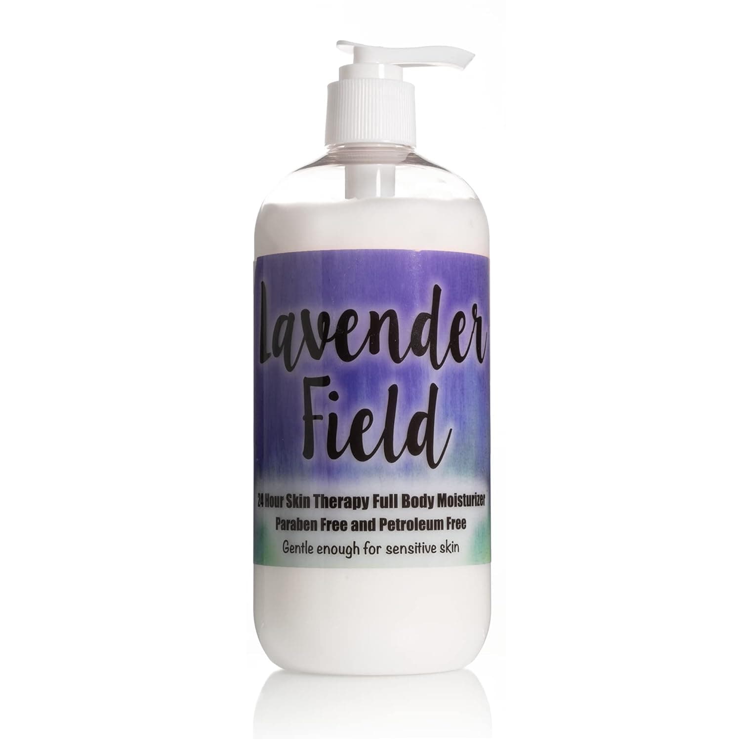 The Lotion Company 24 Hour Skin Therapy Lotion, Full Body Moisturizer, Paraben Free, Made in USA, Lavender Fields Relaxing Fragrance, w/ Aloe Vera,16 Ounces
