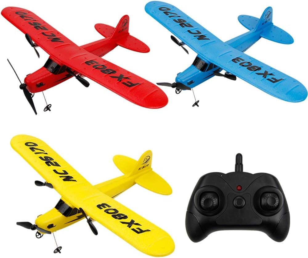 RC Airplane YF-TOW 2.4GHz Remote Control Airplane with 6-Axis Gyro Easy to Fly Birthday for Beginner Kids Boys (Red)