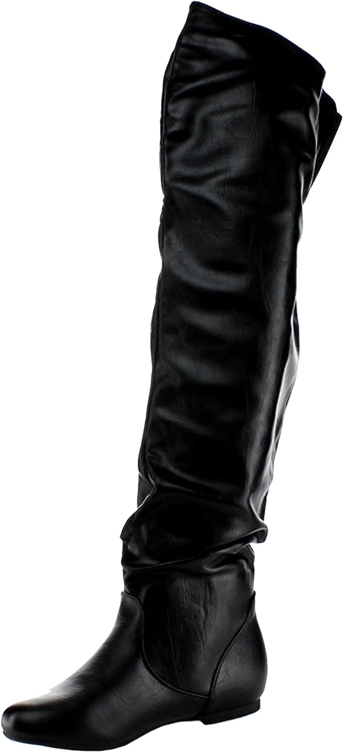 Nature Breeze Women's Stretchy Thigh High Boot