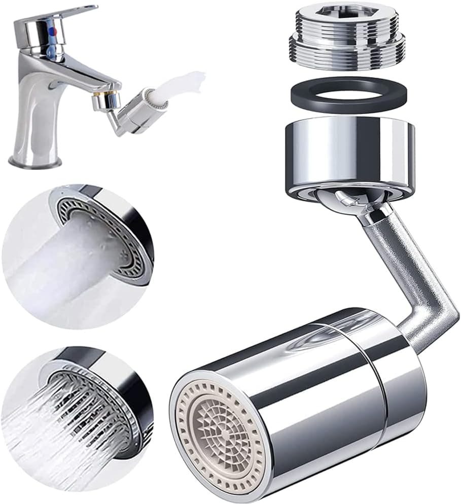 Universal Pull-Down Kitchen Faucet Sprinkler Replacement Parts Kitchen Faucet Pull-Out Parts Faucet Head Water-Saving Faucet Sprinkler Adapter