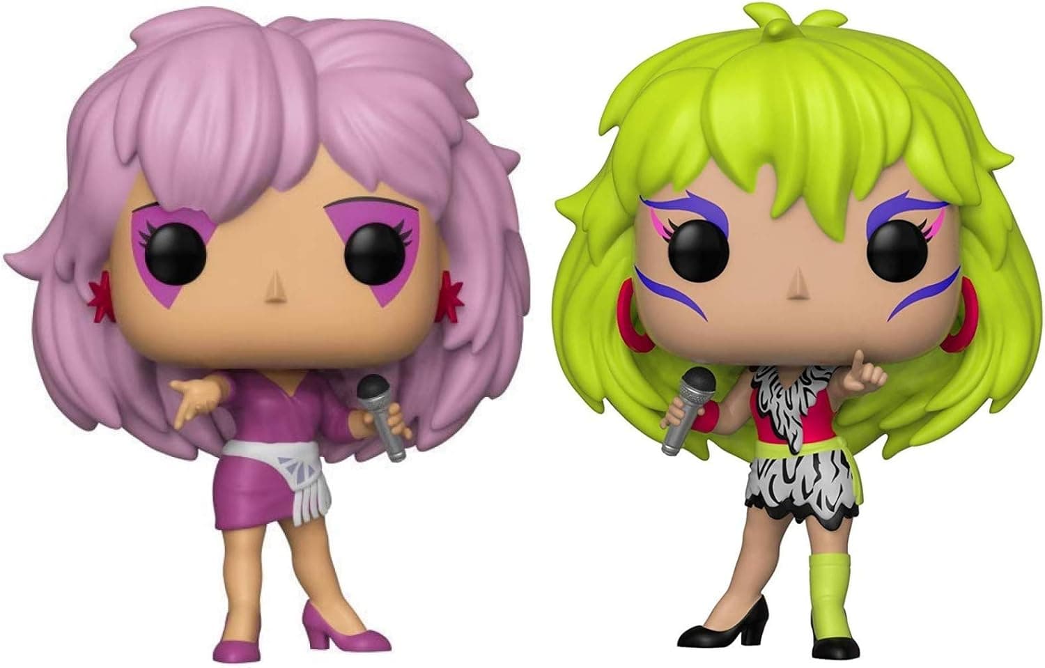 Funko Pop! Animation: Jem and The Holograms Collectible Vinyl Figures, 3.75" (Set of 2)