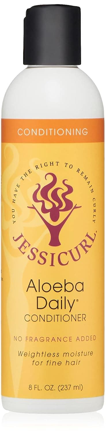 Jessicurl, Aloeba Daily Conditioner for Curly Hair, Leave in Conditioner and Hair Detangler for Fine Hair