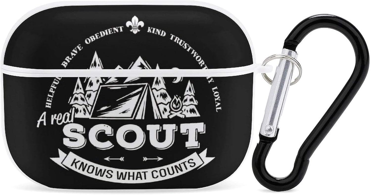 Cute Scout Quote Airpods Case Cover for Apple AirPods Pro Cute Airpod Case for Boys Girls Silicone Protective Skin Airpods Accessories with Keychain