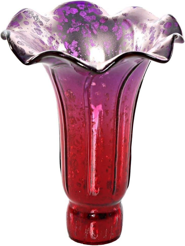 Poetic Wanderlust by Tracy Porter 6" H Replacement Lily Shade Purple and Red
