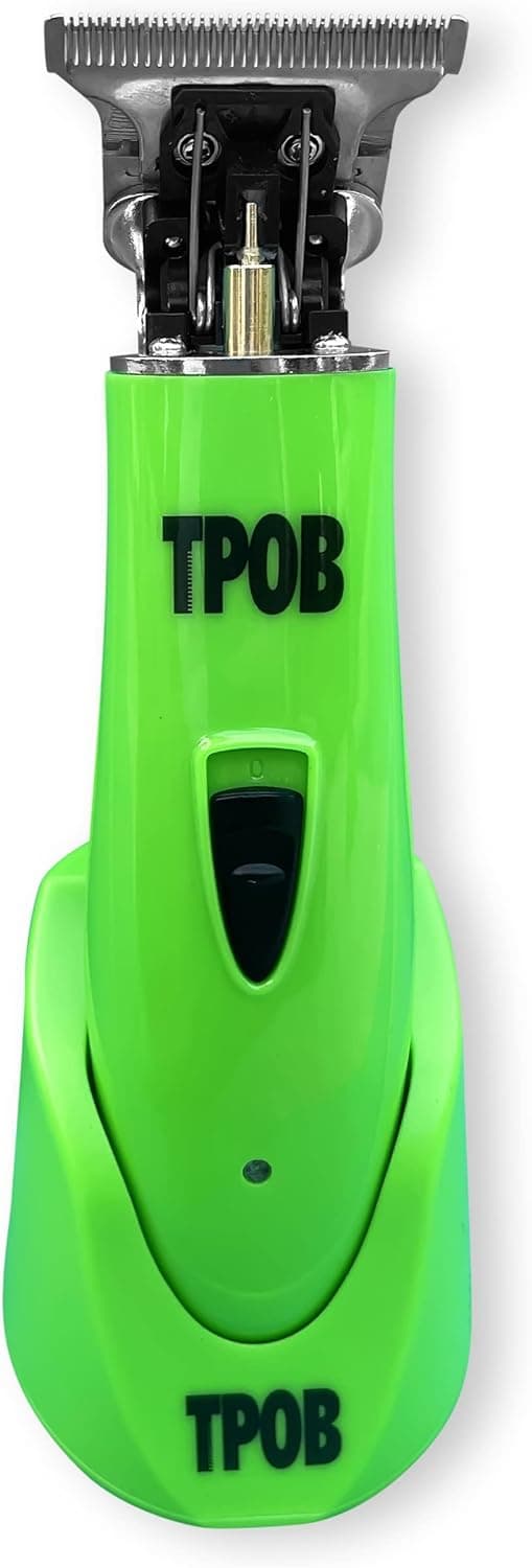 TPOB Ghost Beard Trimmer Hair Clippers for Men, Professional Hair Trimmer Zero Gapped T-Blade Trimmer Cordless Rechargeable Edgers Clippers Electric Beard Trimmer Shaver (Slime)