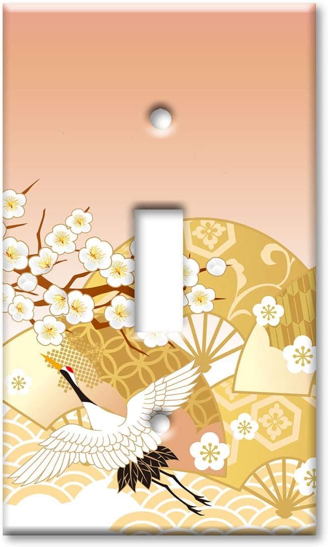 Art Plates Brand Single Gang Toggle Switch - Wall Plate - Oriental Fans
