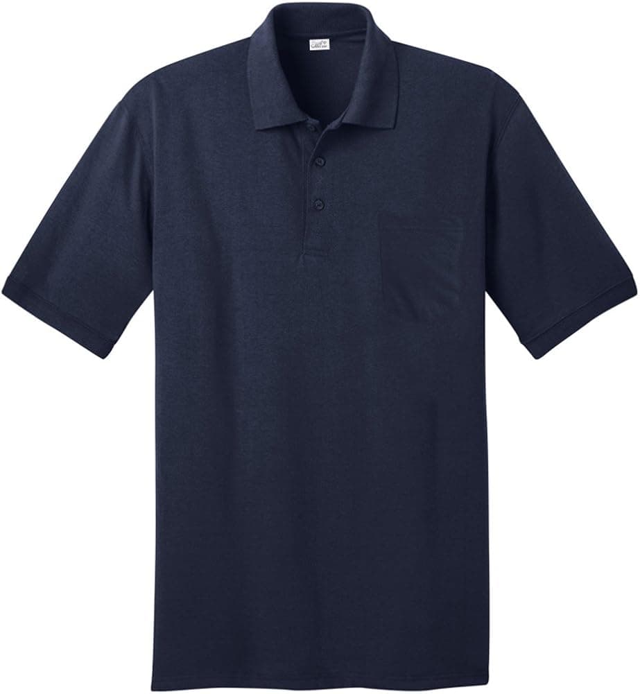 Joe's USA Men's Short-Sleeve Pocket Polo Shirts in 10 Colors. Sizes XS-6XL